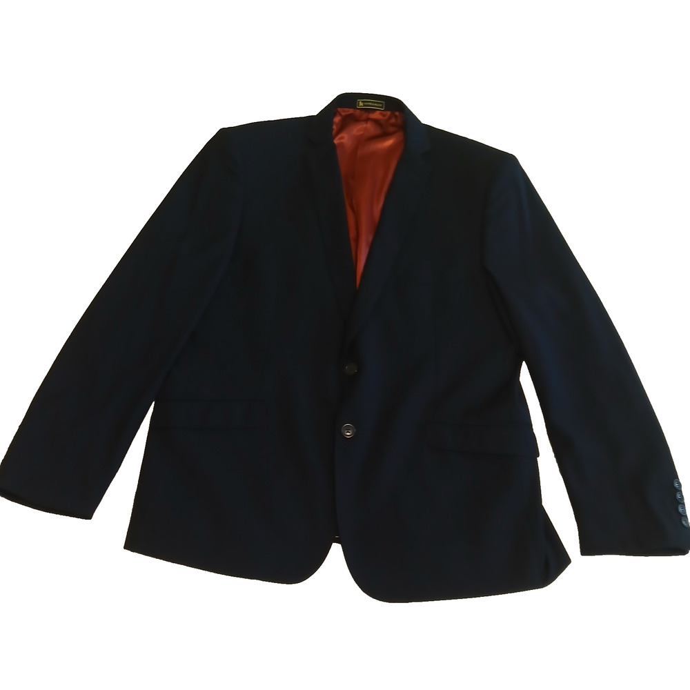 Cooper & Nelson Blazer Mens Size 46R Navy Blue Casual Academia Business Career